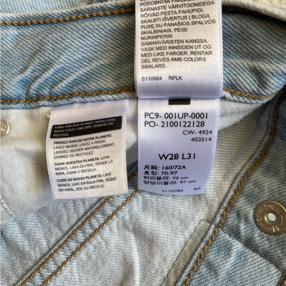 NWT Levi's Cinch Baggy High Rise Women's Jeans Size 28/31 - Picture 12 of 12